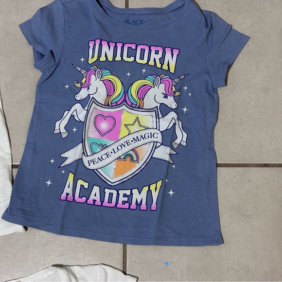 Girls Children’s Place 3 T-Shirts Casual Size M(7/8). - Picture 3 of 7